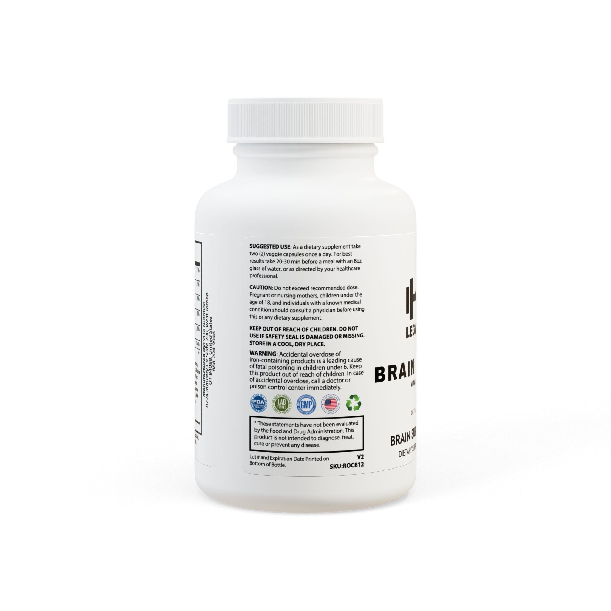 Brain Support Complex Supplement (60 Capsules)